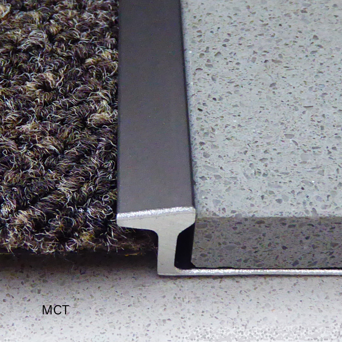 Smooth Edge Curved Carpet Edge Trim , Stair Carpet Edge Protectors 9mm